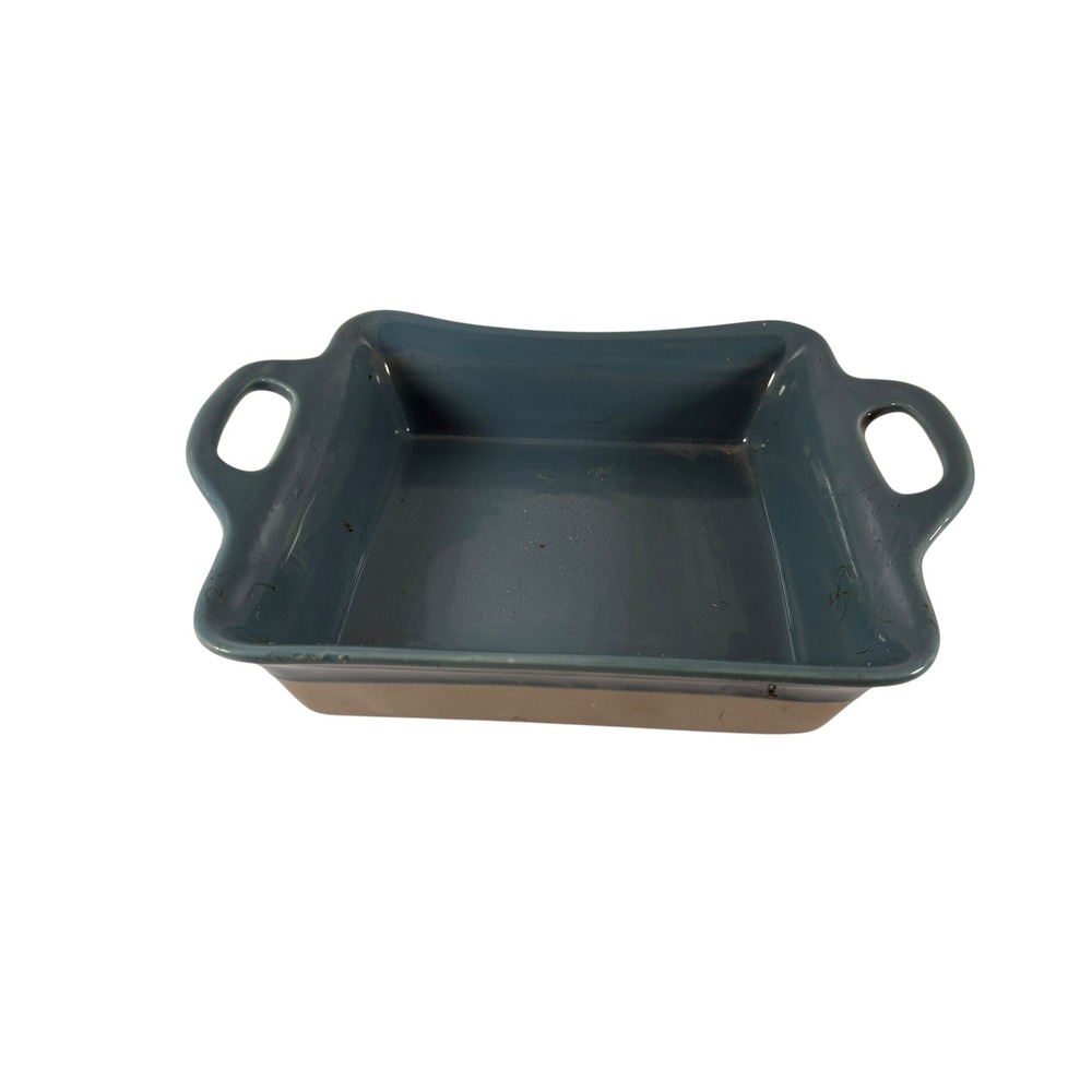 Unbranded Square Baking Dish Unisex 10.5in Blue Good Stoneware Casserole Pan